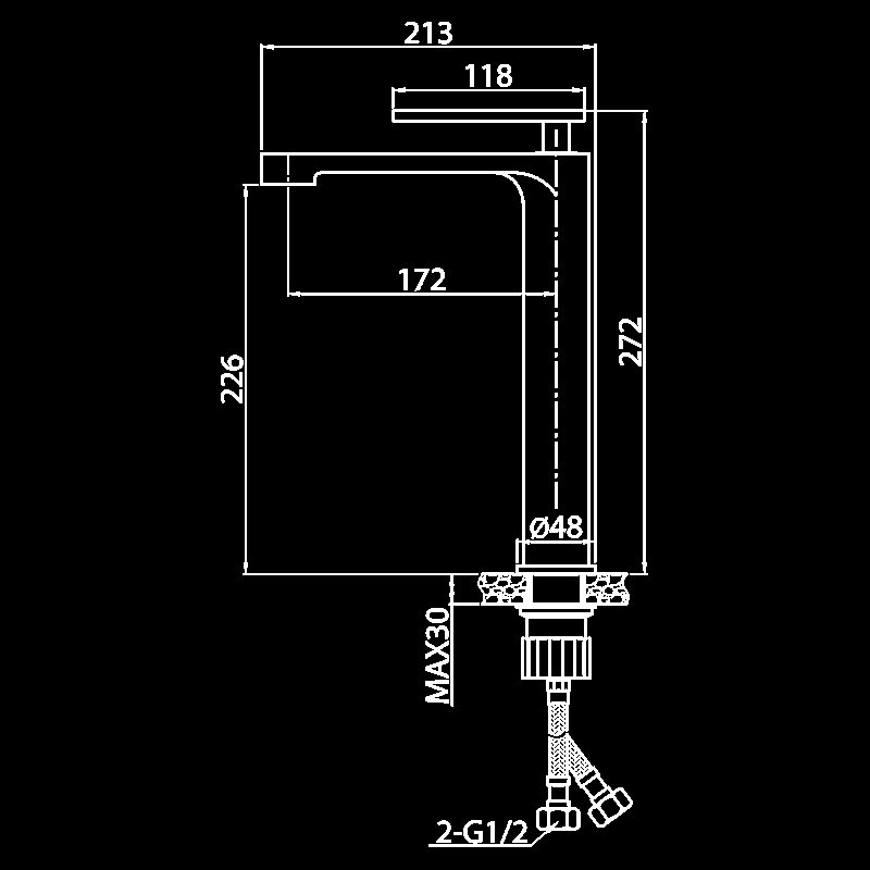 Смеситель для раковины Elghansa Darrel 16H5050 хром купить в интернет-магазине сантехники Sanbest