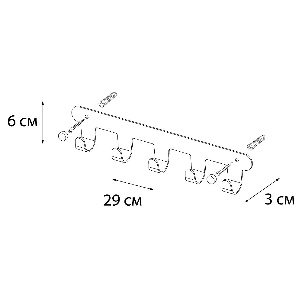 Крючок Fixsen Practica FX-805-5 купить в интернет-магазине сантехники Sanbest