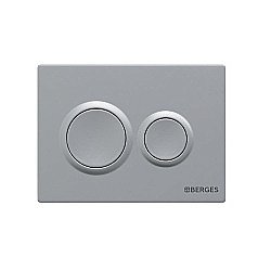 Кнопка для инсталляции BERGES NOVUM 040062 O2 матовый хром купить в интернет-магазине сантехники Sanbest