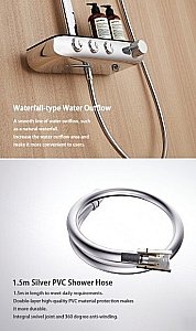 Душевая система Bravat Cobble F6389423CP-A1-ENG купить в интернет-магазине сантехники Sanbest