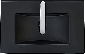 Раковина WeltWasser WW DEILBACH 7506- 75 MT- BL черная матовая купить в интернет-магазине Sanbest