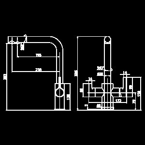 Смеситель для кухни Elghansa Kitchen Pure Water 56A5511 хром купить в интернет-магазине сантехники Sanbest
