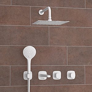 Душевая система WasserKRAFT Saale 9500 SET2851 белый Soft-touch матовый купить в интернет-магазине сантехники Sanbest