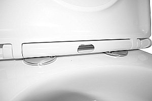 Унитаз подвесной Azario Teramo AZ-0052-UQ3 с инсталляцией Loranto безободковый, смыв торнадо, с сиденьем микролифт, белый купить в интернет-магазине Sanbest