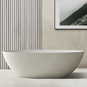 Ванна из искусственного камня ABBER Stein AS9625-1.6 160х75 белая матовая купить в интернет-магазине Sanbest