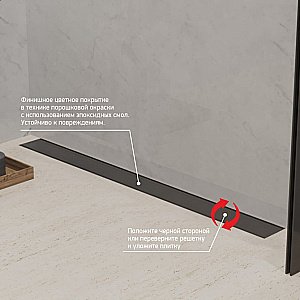 Душевой лоток PAINI Klasik CH650KC2 65 черный матовый купить в интернет-магазине Sanbest