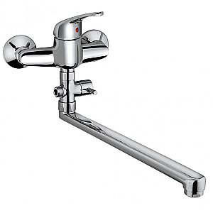 Смеситель для ванны PAINI Creta 42CR119CAKM хром купить в интернет-магазине сантехники Sanbest