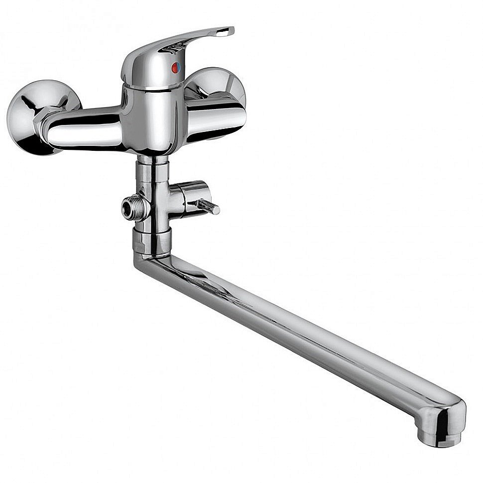 Смеситель для ванны PAINI Creta 42CR119CAKM хром купить в интернет-магазине сантехники Sanbest