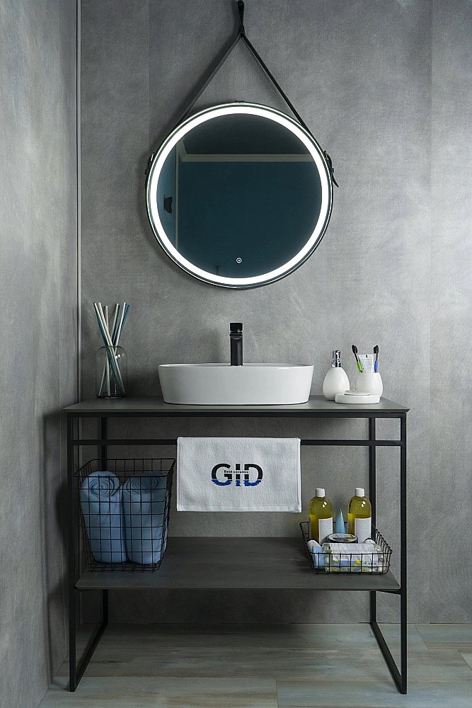 Раковина накладная Gid Lago 50 N9045 51166 белая купить в интернет-магазине Sanbest