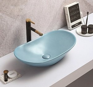 Раковина CeramaLux NC 7811AMHL-4 голубой купить в интернет-магазине Sanbest