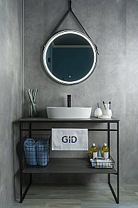 Раковина накладная Gid Lago 50 N9045 51166 белая купить в интернет-магазине Sanbest