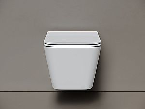 Унитаз подвесной Ceramica Nova Miro CN11003T белый, безободковый, с крышкой микролифт, слив торнадо купить в интернет-магазине Sanbest