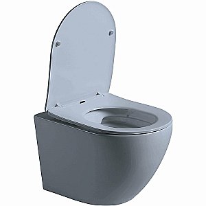 Унитаз Vincea Globo VT1-14SMO безободковый, с крышкой микролифт, океан матовый купить в интернет-магазине Sanbest