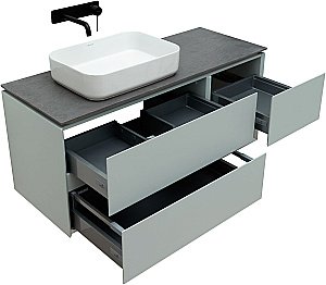 Тумба с раковиной Allen Brau INFINITY 120 папирус матовый для ванной в интернет-магазине Sanbest