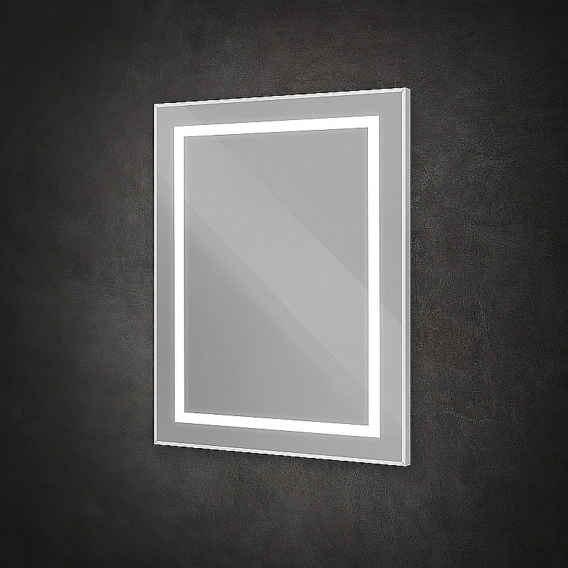 Зеркало BelBagno Kraft SPC-KRAFT-700-800-SENS-AL сатин в ванную от интернет-магазине сантехники Sanbest