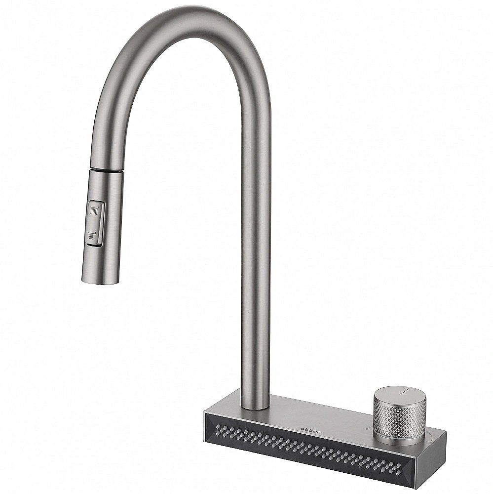 Смеситель для кухни ABBER Wasser Kreis AF8114SP сатин купить в интернет-магазине сантехники Sanbest