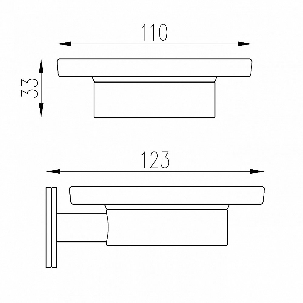 Мыльница ABBER Pol 316 AA1958BRG розовое золото брашированное купить в интернет-магазине сантехники Sanbest