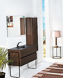 Пенал Armadi Art Vallessi дуб темный фактурный для ванной в интернет-магазине сантехники Sanbest