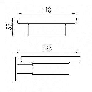 Мыльница ABBER Pol 316 AA1958BRG розовое золото брашированное купить в интернет-магазине сантехники Sanbest