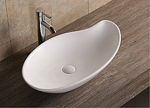 Раковина накладная CeruttiSpa 66 CR7265B белая купить в интернет-магазине Sanbest