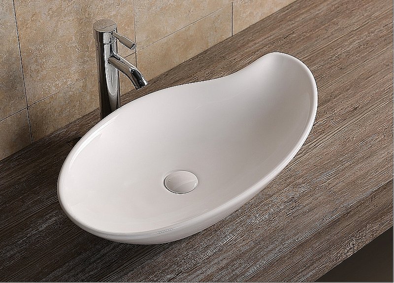 Раковина накладная CeruttiSpa 66 CR7265B белая купить в интернет-магазине Sanbest