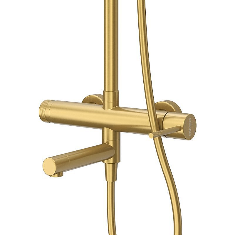 Душевая система Cezares RELAX-CVD-BORO брашированное золото купить в интернет-магазине сантехники Sanbest