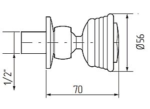 Форсунка для душа Migliore Ricambi Sferica ML.RIC-39.340.CR хром купить в интернет-магазине сантехники Sanbest