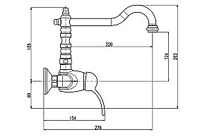 Смеситель для кухни Rav-Slezak Labe L002.5/28 хром купить в интернет-магазине сантехники Sanbest