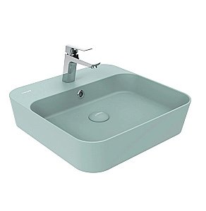 Накладная раковина CREAVIT Loop 45 LP046-00NY00E-0000 зеленый Нил матовый купить в интернет-магазине Sanbest