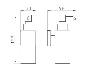 Диспенсер для жидкого мыла WONZON & WOGHAND ROMA WW-7232 бронза купить в интернет-магазине сантехники Sanbest