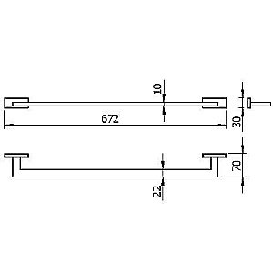 Полотенцедержатель Langberger Alster 11901A купить в интернет-магазине сантехники Sanbest