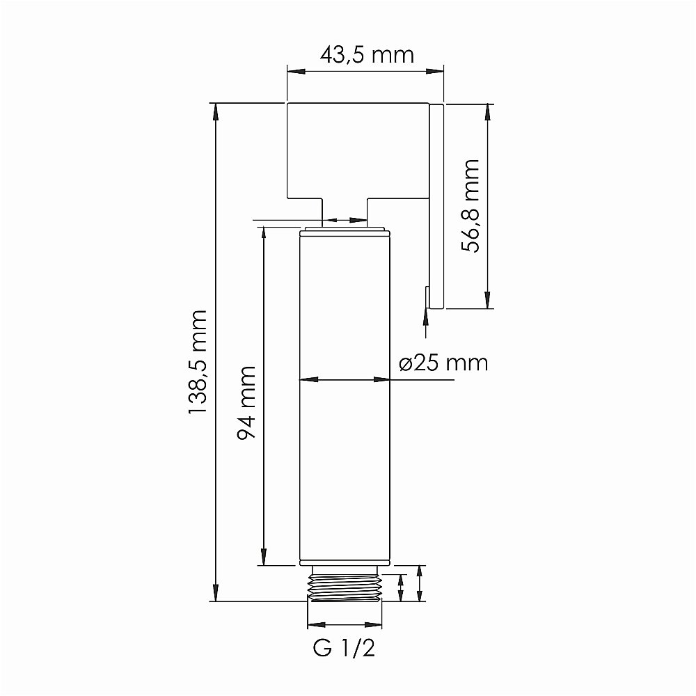 Гигиенический душ WasserKRAFT Asphe A7751.290.361.335 розовое золото купить в интернет-магазине сантехники Sanbest