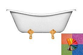 Ванна Эстет Бостон 180x74 цвет по RAL c блестками купить в интернет-магазине Sanbest