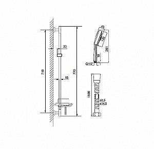 Душевой гарнитур Iddis Optima Home TSH1601 купить в интернет-магазине сантехники Sanbest