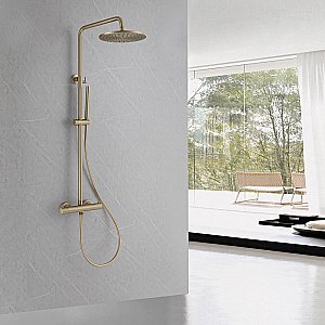 Душевая система Abber Wasser Kreis AF8160GL золото матовое купить в интернет-магазине сантехники Sanbest