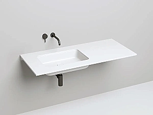 Раковина врезная снизу столешницы Salini MAREA 09 1802209M 54,5 из искусственного камня S-Stone, белая матовая купить в интернет-магазине Sanbest