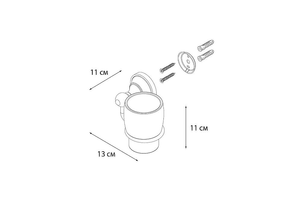Стакан FIXSEN BOGEMA FX-78506 купить в интернет-магазине сантехники Sanbest
