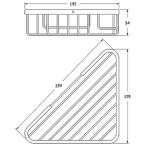 Полка-решетка Artwelle Universell 4119 хром купить в интернет-магазине сантехники Sanbest