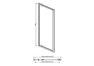Душевой уголок Aquatek Ария 100х90 стекло прозрачное/профиль оружейная сталь купить в интернет-магазине Sanbest