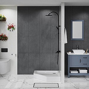 Душевой поддон BelBagno TRAY-BB-P-90-15-W 90х90 белый купить в интернет-магазине Sanbest