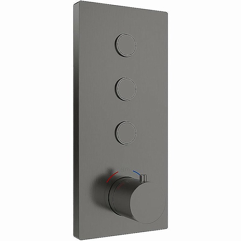 Душевая система Vincea VSFW-431T1RGM вороненая сталь купить в интернет-магазине сантехники Sanbest