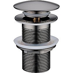 Донный клапан Boheme 612-GM сталь купить в интернет-магазине сантехники Sanbest