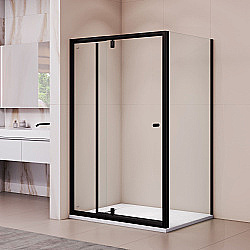 Душевой уголок RGW Passage PA-44B (PA-02B + Z-050-1B) 41084410-014 120x100 стекло прозрачное/профиль черный купить в интернет-магазине Sanbest