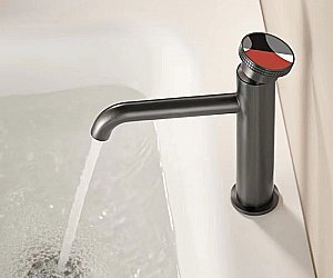 Смеситель для раковины Bronze de Luxe OMG! 9009GM-R графит/красный купить в интернет-магазине сантехники Sanbest