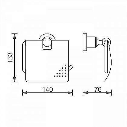 Держатель туалетной бумаги Aquanet 3886 купить в интернет-магазине сантехники Sanbest