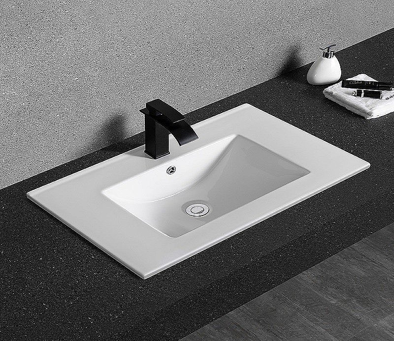 Раковина Ceramalux N 71 YJ-803-70 белая купить в интернет-магазине Sanbest