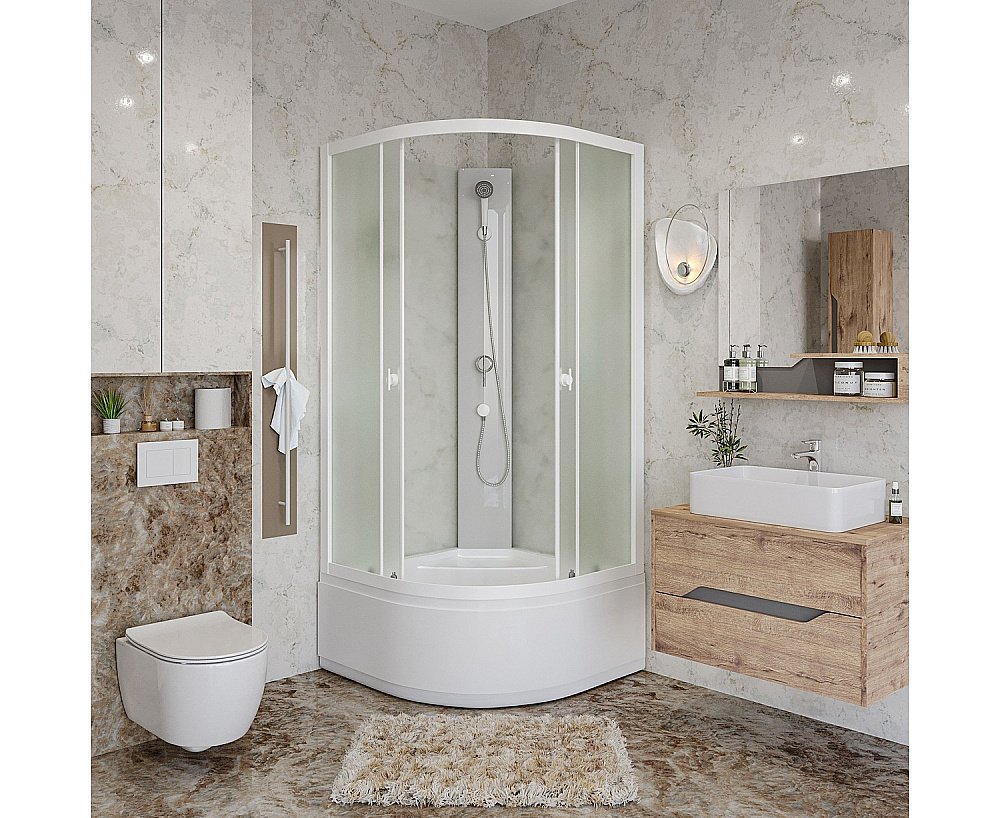 Душевая кабина Niagara Promo P90/40/MT/BK 90х90 купить в интернет-магазине Sanbest