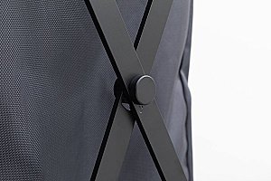 Корзина для белья Allen Brau Priority 6.32001-31+6.32002-87 черная матовая/мешок серый купить в интернет-магазине сантехники Sanbest