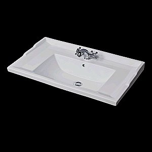 Тумба с раковиной Caprigo Ponza 80 с 1 ящиком белая для ванной в интернет-магазине Sanbest