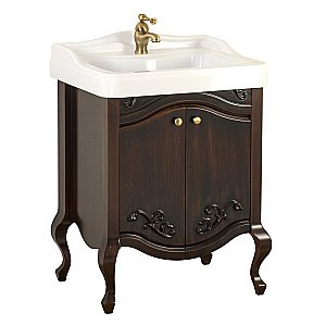 Тумба с раковиной Migliore Impero 60 Noce с 2 дверками для ванной в интернет-магазине Sanbest